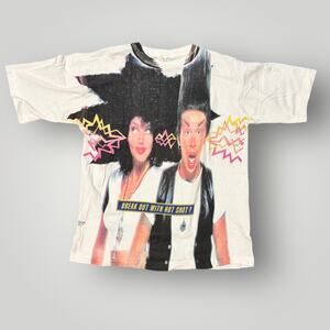 Vintage 90s Galliano Hot Shot T-Shirt XL Made in Italy Rare Euro Art Promo Tee